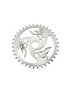 Lowrider Chainring Fire 36t 1/2 X 1/8 Chrome.